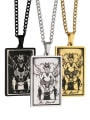 thumb The Devil's Tarot hip hop stainless steel titanium steel necklace 0