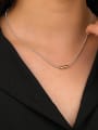thumb 925 Sterling Silver Geometric Minimalist Beaded Necklace 1