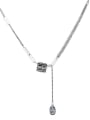 thumb 925 Sterling Silver Geometric Vintage Tassel Necklace 0