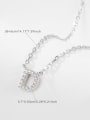 thumb 925 Sterling Silver Letter Initials Necklace 2