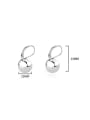 thumb 925 Sterling Silver Round  Ball Minimalist Huggie Earring 2