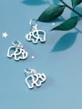 thumb 925 Sterling Silver Elephant Charm Height : 10 mm , Width: 9 mm 2