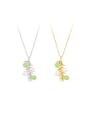 thumb 925 Sterling Silver Imitation Pearl Flower Minimalist Necklace 0