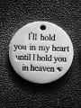 thumb Stainless steel Message Charm Diameter : 25 mm 0