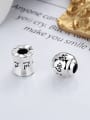 thumb 925 Sterling Silver Letter Vintage Beads 1