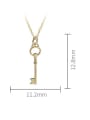 thumb 925 Sterling Silver Key Minimalist Necklace 2