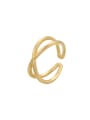 thumb Brass Geometric Minimalist Stackable Ring 0