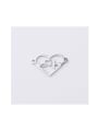 thumb Stainless steel Hollow Love ECG Couple Exquisite Pendant/ Connectors 0