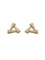 thumb 925 Sterling Silver Triangle Trend Stud Earring 0