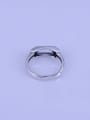 thumb 925 Sterling Silver Rectangle Ring Setting Stone size: 4*8 6*12mm 2