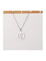 thumb Stainless steel Letter Minimalist Necklace 0