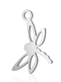 thumb Stainless steel Dragonfly Charm Height : 13 mm , Width: 16 mm 0