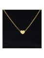 thumb Stainless steel golden peach heart five-pointed star crown fishtail unicorn clavicle necklace 0