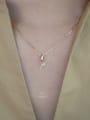thumb 925 Sterling Silver Cubic Zirconia Flower Dainty Necklace 1