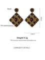 thumb Non-woven fabric Bead  Geometric Bohemia Hand-Woven  Drop Earring 3