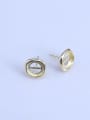 thumb 925 Sterling Silver 18K White Gold Plated Round Earring Setting Stone size: 8*8mm 1