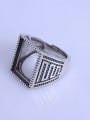 thumb 925 Sterling Silver Geometric Ring Setting Stone size: 13*18mm 1