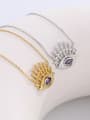 thumb 925 Sterling Silver Cubic Zirconia Evil Eye Vintage Necklace 2