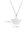 thumb 925 Sterling Silver Leaf Minimalist Necklace 4