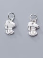 thumb 925 Sterling Silver Dog Charm Height : 13 mm , Width: 9 mm 0