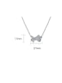 thumb 925 Sterling Silver High Carbon Diamond Geometric Dainty Necklace 1