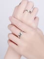 thumb 925 Sterling Silver Moon Star Minimalist Couple Ring 1
