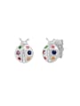 thumb 925 Sterling Silver Cubic Zirconia Insect Cute Stud Earring 1