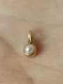 thumb 925 Sterling Silver Imitation Pearl Geometric Dainty Necklace 2