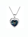 thumb 925 Sterling Silver Natural Stone Heart Minimalist Necklace 3