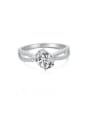 thumb 925 Sterling Silver Cubic Zirconia Geometric Luxury Stackable Ring 3