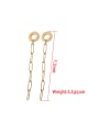 thumb Stainless steel Round Chain Trend Drop Earring 2