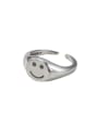 thumb 925 Sterling Silver Smiley Vintage Band Ring 3