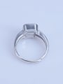 thumb 925 Sterling Silver 18K White Gold Plated Square Ring Setting Stone size: 7*7mm 2