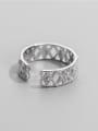 thumb 925 Sterling Silver Cubic Zirconia Geometric Vintage Stackable Ring 1