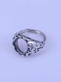 thumb 925 Sterling Silver Geometric Ring Setting Stone size: 10*12mm 1
