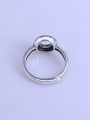 thumb 925 Sterling Silver Geometric Ring Setting Stone size: 7*7mm 2