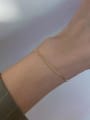 thumb 925 Sterling Silver Irregular Minimalist Link Bracelet 1