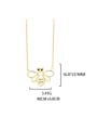 thumb 925 Sterling Silver Hollow Bee Cute Necklace 4