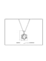 thumb 925 Sterling Silver Cubic Zirconia Geometric Dainty Necklace 3