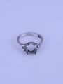 thumb 925 Sterling Silver Geometric Ring Setting Stone size: 7*9mm 0