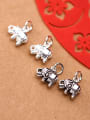 thumb 925 Sterling Silver Elephant Charm Height : 11 mm , Width: 12 mm 2