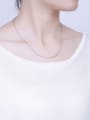 thumb 925 Sterling Silver Lengthen Water Wave Chain 3