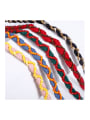 thumb Bead Cotton Rope Cotton Tassel Artisan Long Belt/ Headband /Strand Necklace 1