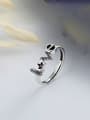 thumb 925 Sterling Silver Letter Love Heart Vintage Ring 3