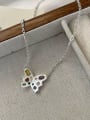 thumb 925 Sterling Silver Cubic Zirconia Butterfly Vintage Necklace 0