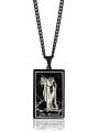 thumb The Hermit's Tarot hip hop stainless steel titanium steel necklace 3