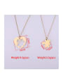 thumb Stainless steel Heart puzzle Trend Necklace 1