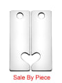 thumb Stainless steel Heart Charm Height : 16.9 mm , Width: 5.4 mm 0