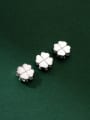thumb S925 silver Seiko electroplating four-leaf flower spacer beads 0