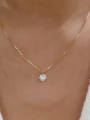 thumb 925 Sterling Silver Cubic Zirconia Geometric Minimalist Necklace 1